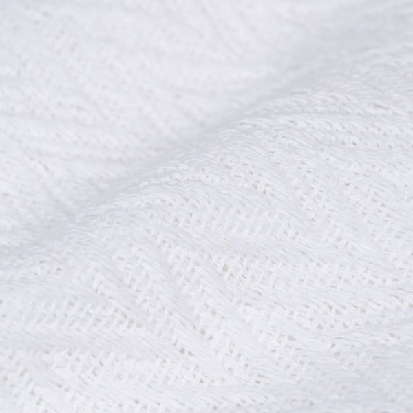 Iš perdirbtos medvilnės lovatiesė baltos spalvos 260x280 cm Spike – Ixia-image-2