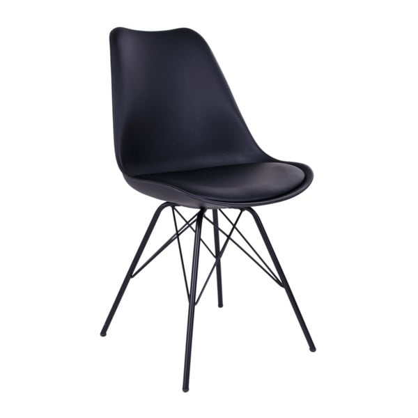 Valgomojo kėdės juodos spalvos 2 vnt. Oslo – House Nordic