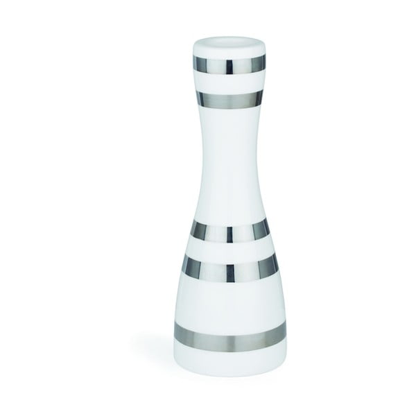 Baltos akmens masės žvakidė su sidabro detalėmis Kähler Design Omaggio, aukštis 16 cm