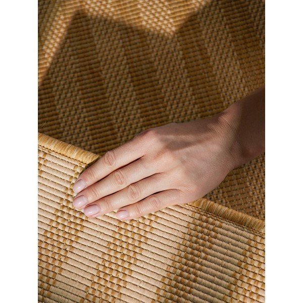 Ochros spalvos/kreminės spalvos lauko ir vidaus kilimas 120x170 cm Haringey Linley – Ted Baker-image-4