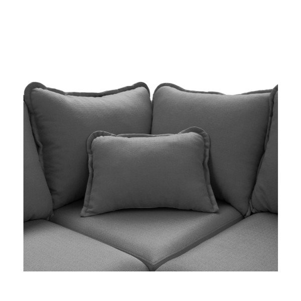 Pilka kampinė sofa (kairysis kampas) Beata - Ropez-image-1