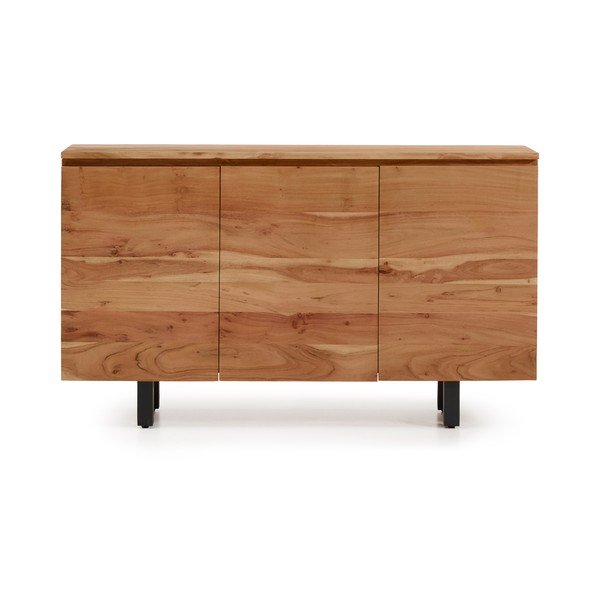 Natūralios spalvos iš akacijos masyvo šoninė spintelė 150x88x40 cm Uxue – Kave Home
