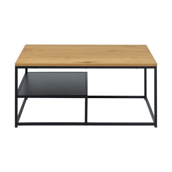 Kavos staliukas natūralios spalvos su ąžuolo dekoro stalviršiu 60x90 cm Gila – Actona