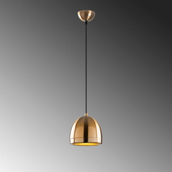 Kabantis šviestuvas bronzinės spalvos ø 17 cm su metaliniu gaubtu Mugo – Opviq lights-image-4