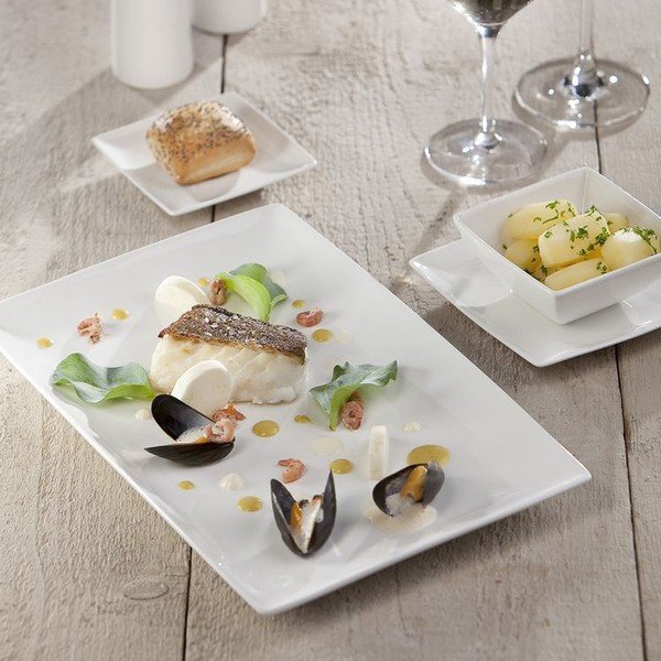 Iš porceliano padėklas 13x24 cm Squito – BonBistro-image-1