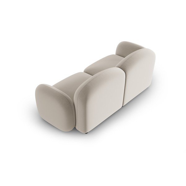 Sofa smėlio spalvos iš velveto 194 cm Blair – Micadoni Home-image-4