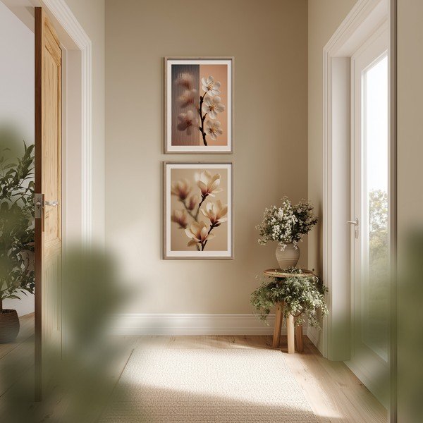 Spausdintas paveikslas su rėmeliu 50x70 cm Soft Magnolia – Styler-image-2