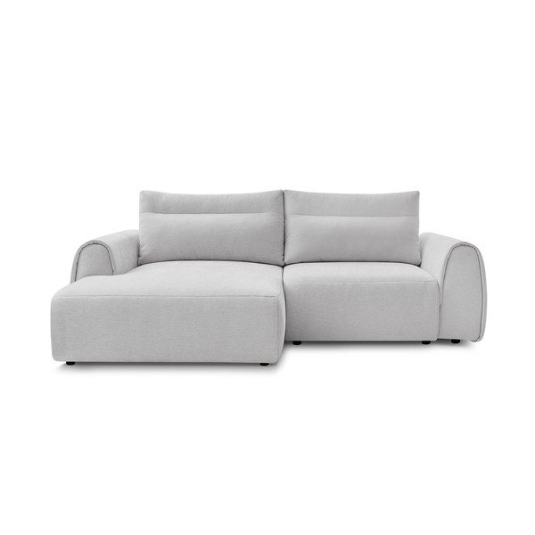 Kampinė sofa šviesiai pilkos spalvos Aden – Bobochic Paris
