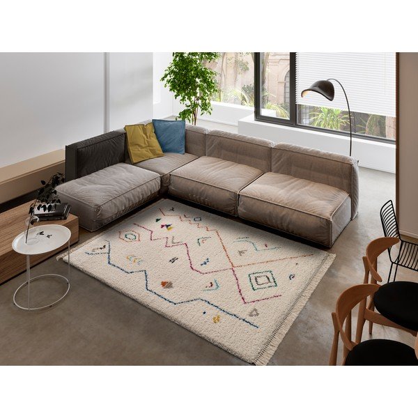 Kreminės baltos spalvos kilimas Universal Yveline, 120 x 170 cm-image-1