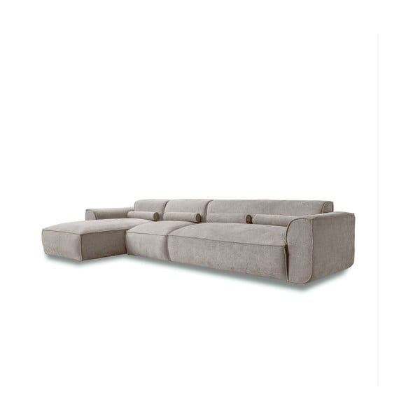 Kampinė sofa smėlio spalvos (su kairiuoju kampu) Flex Felix – Miuform