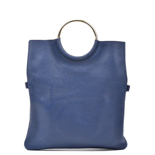 Mėlyna odinė rankinė Luisa Vannini Pergon Cross-image-4