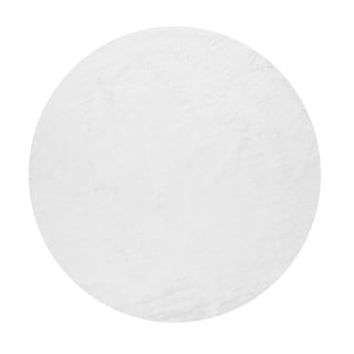 Skalbiamas apvalios formos kilimas baltos spalvos ø 100 cm Pelush White – Mila Home