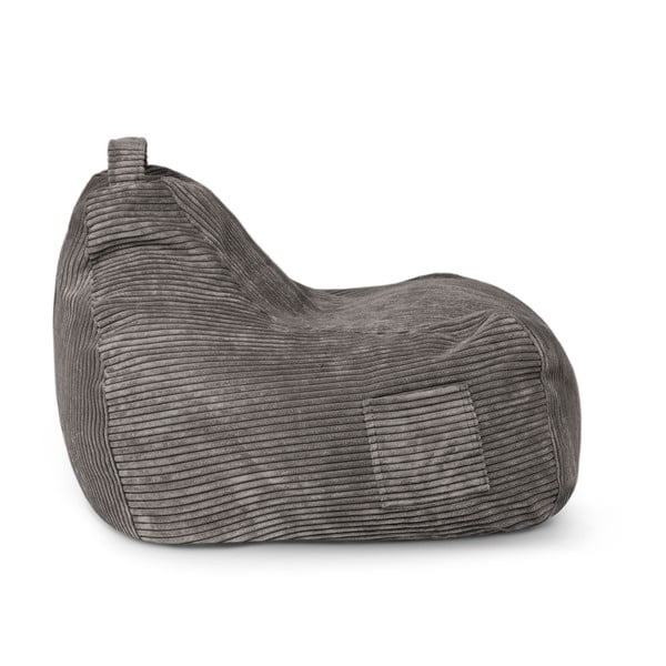 Tamsiai rudos spalvos iš kordinio velveto vaikiškas sėdmaišis Game Amuse – SLOWDOWN-image-3