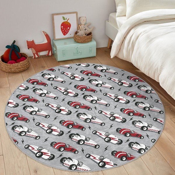 Vaikiškas kilimas pilkos spalvos ø 120 cm Comfort – Mila Home-image-1
