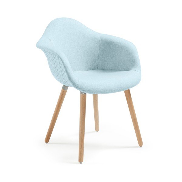 Šviesiai mėlynas fotelis "La Forma Kenna