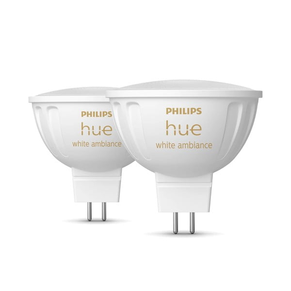 Lemputės 2 vnt. 5 W GU 5,3, White ambiance – Philips Hue