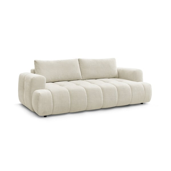 Smėlio spalvos sulankstoma/su sandėliavimo vieta sofa 251 cm Fuji – Bobochic Paris-image-3