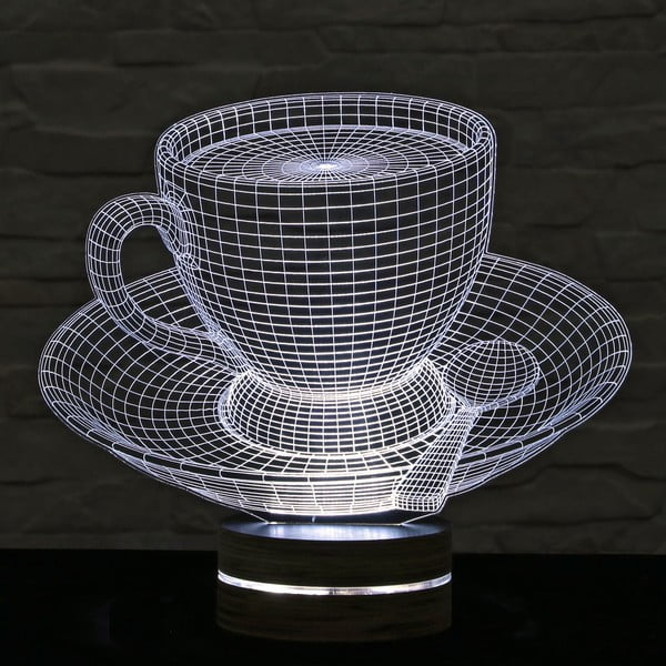 3D stalinis šviestuvas "Puodelis arbatos
