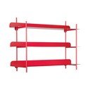 Raudonos spalvos iš metalo kelių aukštų sieninė lentyna 60 cm Cool Retro – PT LIVING