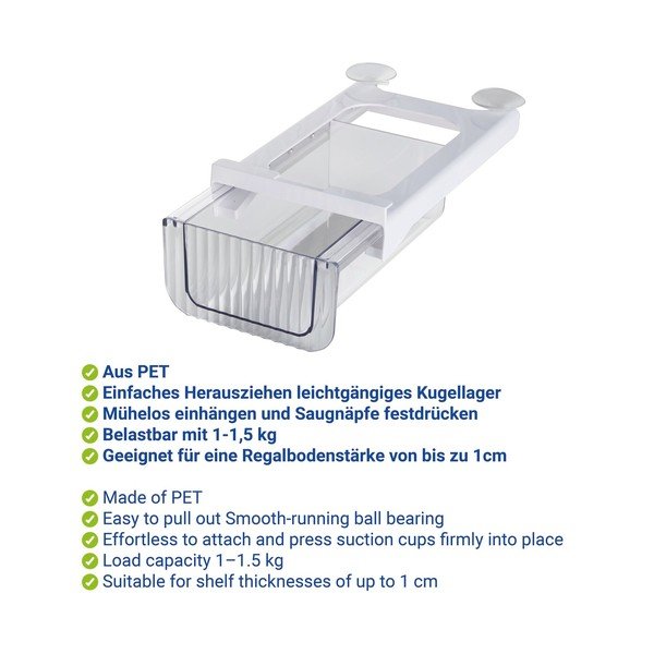 Iš plastiko šaldytuvo organizatorius 27x16 cm Kira – Wenko-image-2