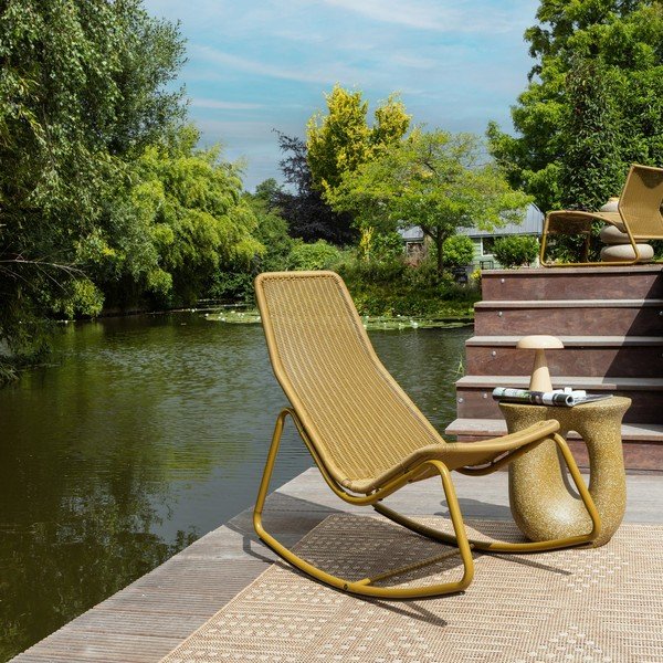 Ochros spalvos sodo krėslas dirbtinis rotangas Tom – WOOOD-image-1