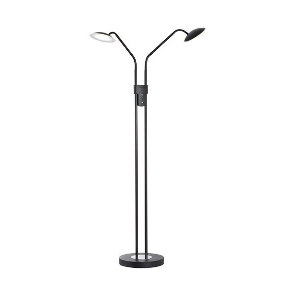Pastatomas šviestuvas juodos spalvos LED su pritemdymo funkcija (aukštis 135 cm) su stiklo gaubtu Tallri – Fischer & Honsel