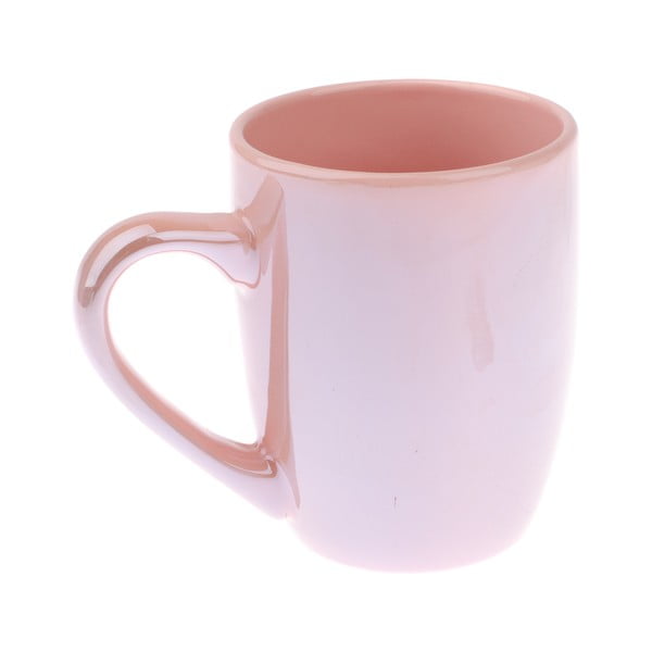 Rožinės spalvos keramikos puodelis "Dakls Puro", 330 ml