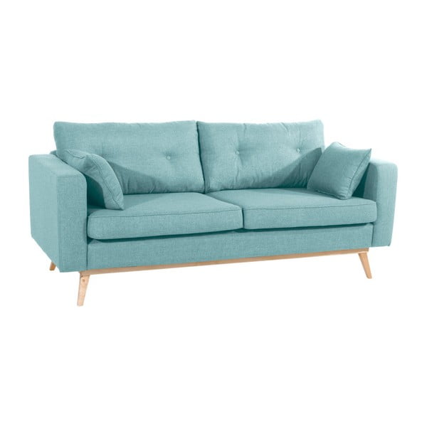 Šviesiai mėlyna trijų vietų sofa "Max Winzer Tomme
