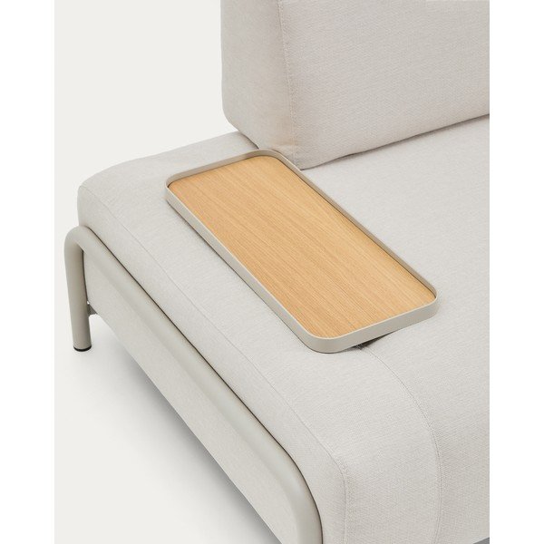 Smėlio spalvos sofa iš šenilinio audinio 200 cm Compo – Kave Home-image-1