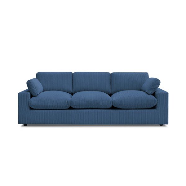 Mėlynos spalvos sofa iš kordinio velveto 250 cm Belair – Bobochic Paris