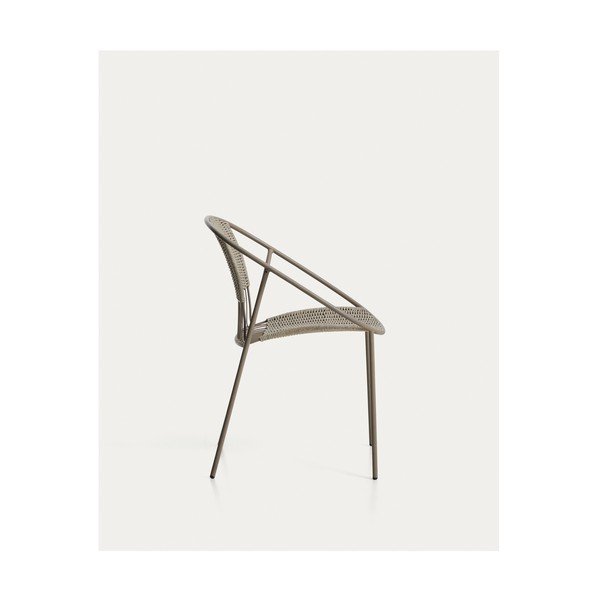 Taupe spalvos sodo kėdė Atrani – Kave Home-image-4