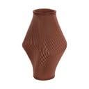 Rudos spalvos iš polirezino vaza (aukštis 30 cm) Twisted Rib – PT LIVING