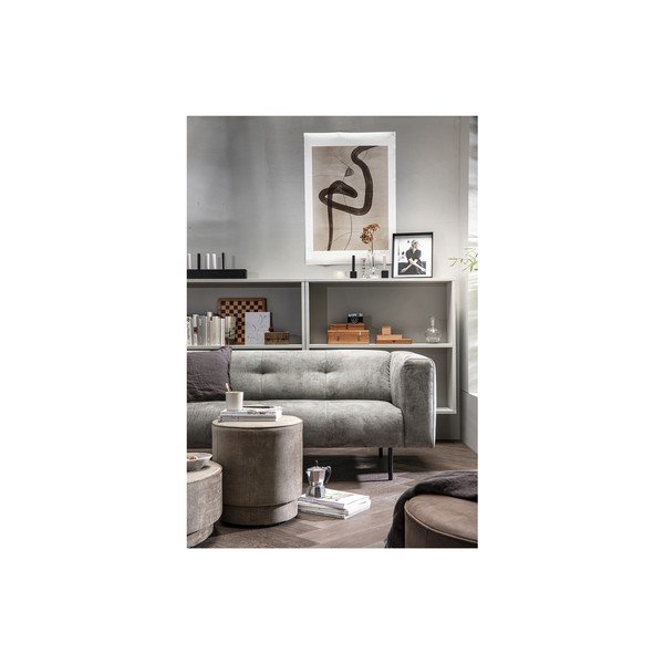 Šviesiai pilka odos imitacijos sofa vtwonen Skin, 250 cm-image-4