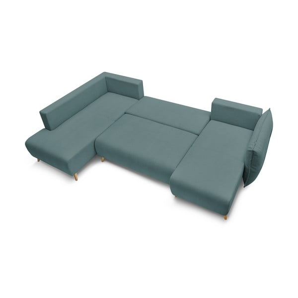 Sulankstoma kampinė sofa turkio spalvos (su kairiuoju kampu/„U“ formos) Nessa – Bobochic Paris-image-4