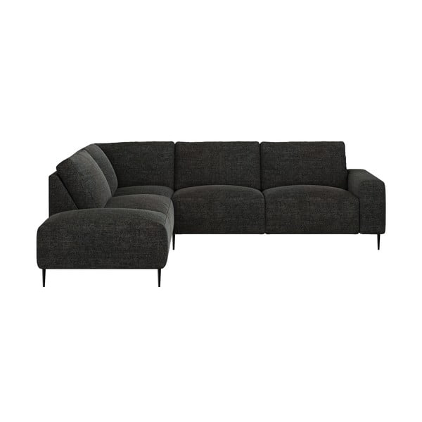 Antracito pilkos spalvos kampinė sofa Ghado Tendo, kairysis kampas-image-2