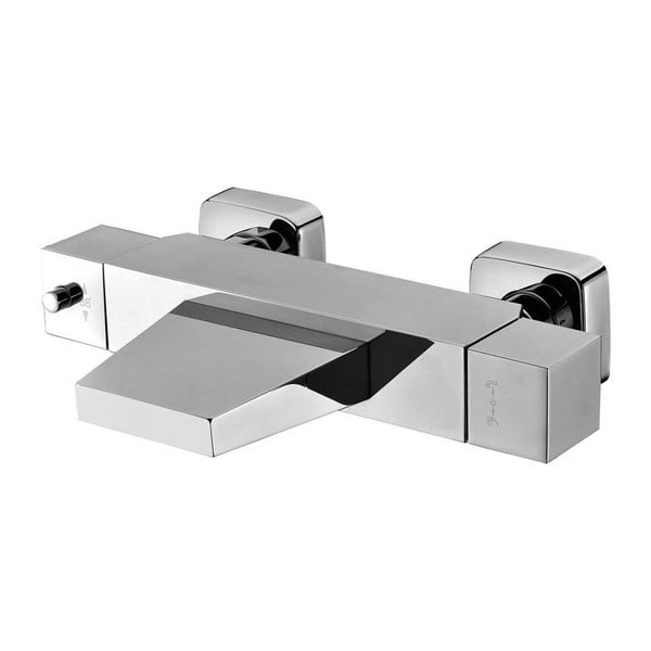 Voniai čiaupas blizgios sidabrinės spalvos prie sienos (su 1 lizdu) Latus – Sapho