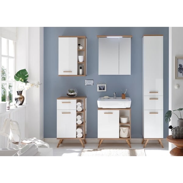 Balta spintelė po praustuvu be maišytuvo 61x65 cm Set 923 - Pelipal-image-1