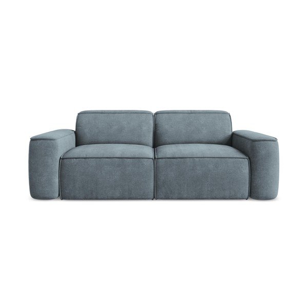 Pilkai mėlynos spalvos iš šenilinio audinio sofa 204 cm Omao – Makamii