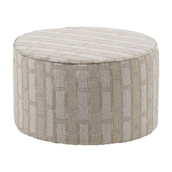 Smėlio spalvos pufas iš šenilinio audinio Sarli – WOOOD