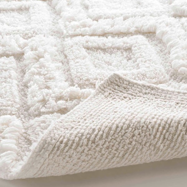 Baltos spalvos vonios kilimėlis 50x80 cm Ikatis – douceur d'intérieur-image-3