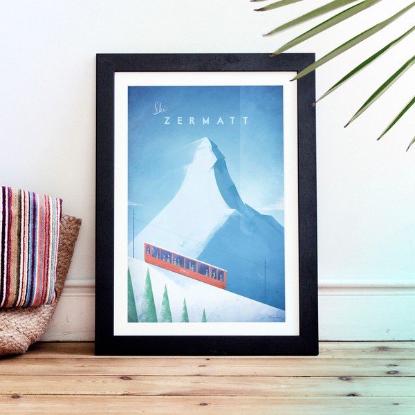 Plakatas Travelposter Zermatt, 30 x 40 cm-image-1