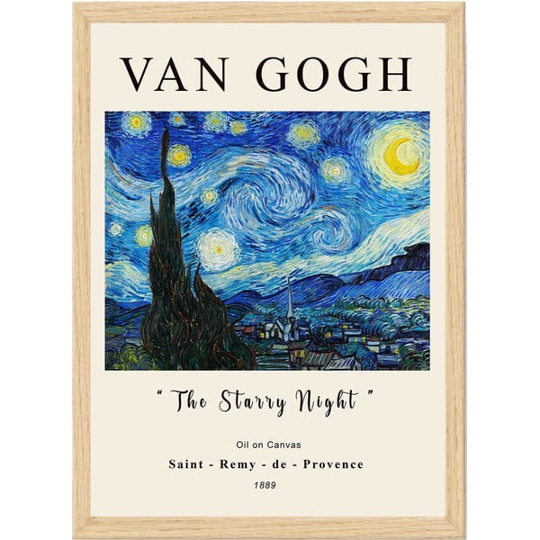 Plakatas rėmelyje 35x45 cm Vincent Van Gogh - Wallity