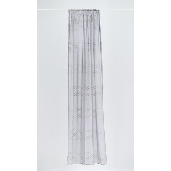 Permatoma užuolaida pilkos spalvos 140x260 cm Aurea – Mendola Fabrics-image-1