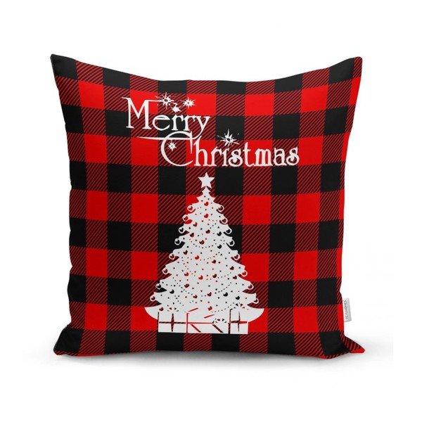 4 kalėdinių pagalvių užvalkalų ir staltiesės rinkinys Minimalist Cushion Covers Christmas Tartan-image-4