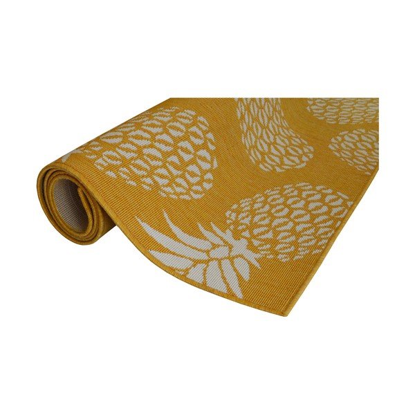 Geltonas lauko kilimas Floorita Pineapple, 160 x 230 cm-image-4