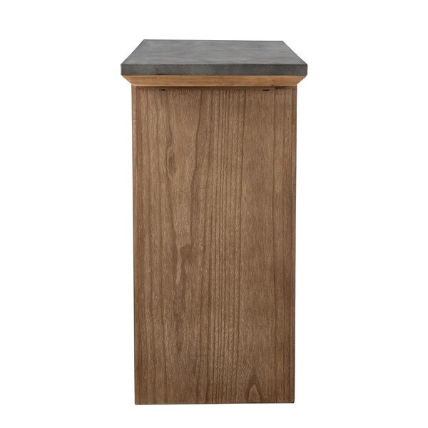 Natūralios spalvos iš metalinio paviršiaus konsolinis staliukas 40x110 cm Riva – Bloomingville-image-3