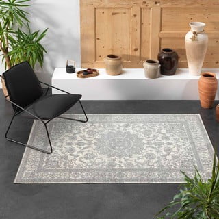 Iš medvilnės mišinio kilimas šviesiai pilkos spalvos 140x200 cm Persan – douceur d'intérieur