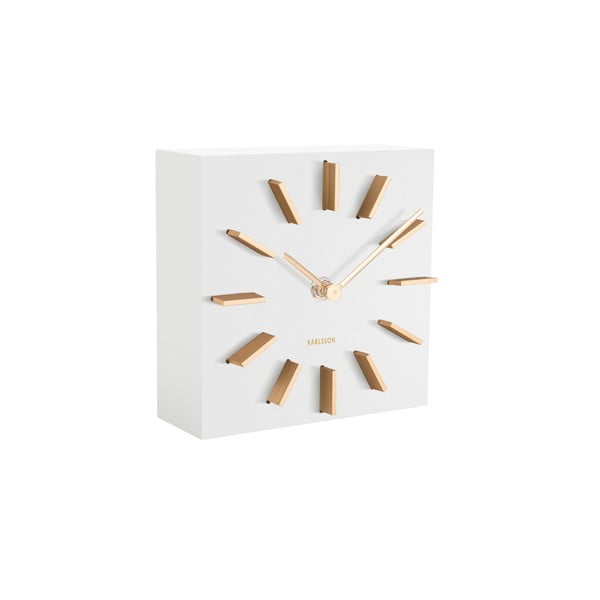 Karlsson Discreet baltas stalinis laikrodis, 15 x 15 cm