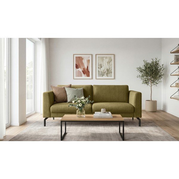 Sofa garstyčių spalvos 165 cm Gomero – Scandic-image-1