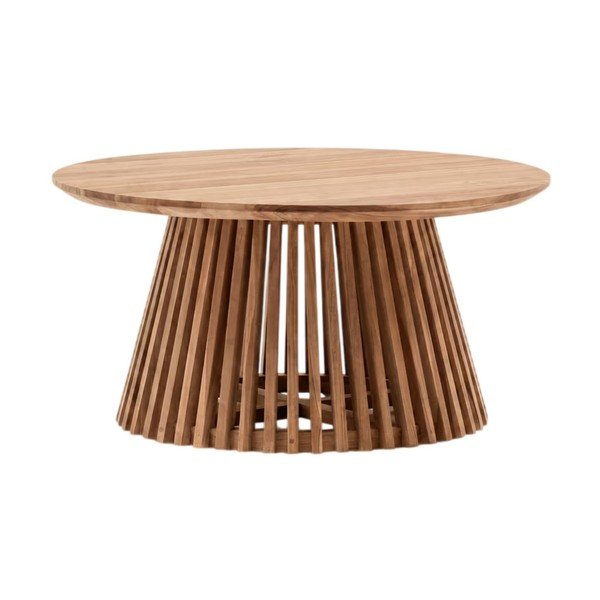 Tikmedžio kavos staliukas Kave Home Irune, ⌀ 80 cm
